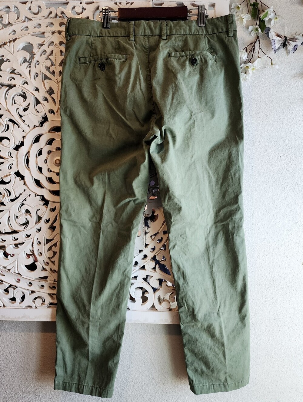 FIGARET PARIS OLIVE CHIN9 PANTS MENS SIZE 32 WAIST COMFTRABLE FIT - Picture 7 of 14